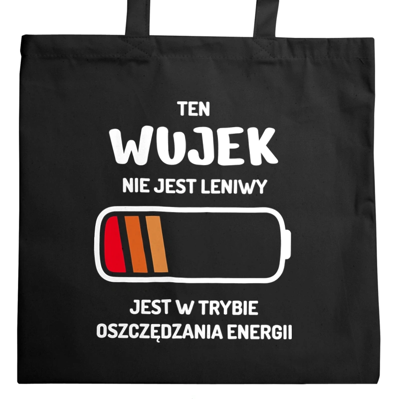 Nie Leniwy Wujek - Torba Na Zakupy Czarna