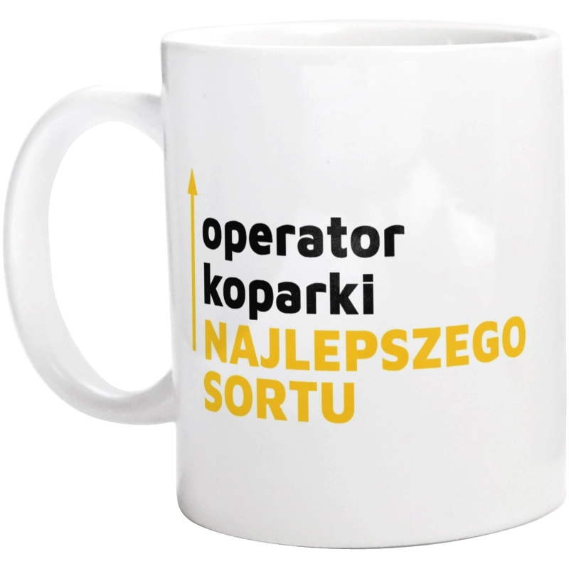 Operator Koparki Najlepszego Sortu - Kubek Biały