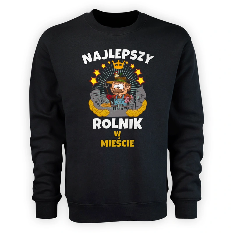 Najlepszy Rolnik W Mieście - Męska Bluza Czarna