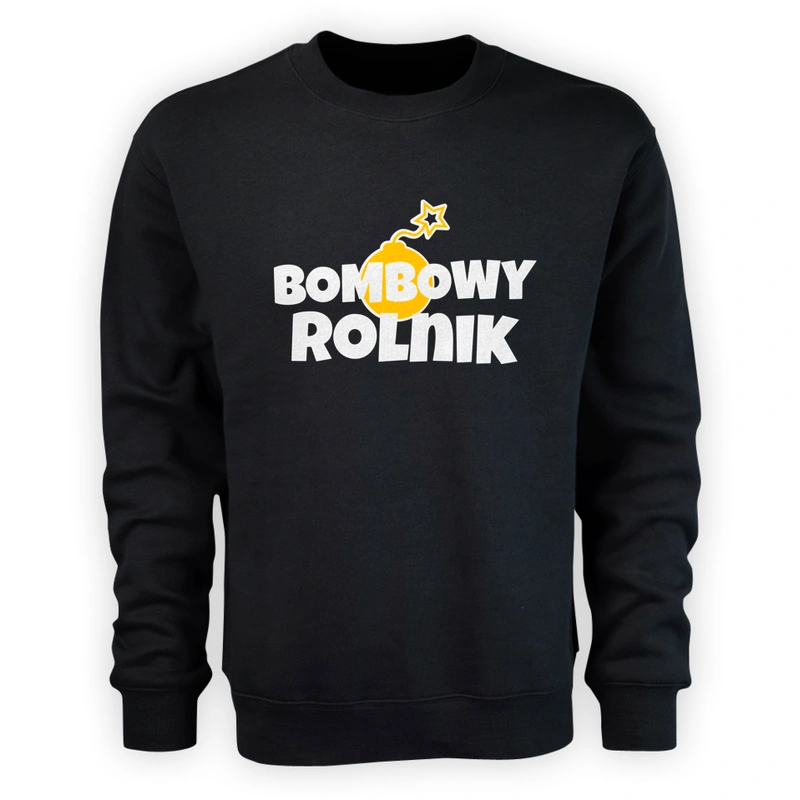 Bombowy Rolnik - Męska Bluza Czarna