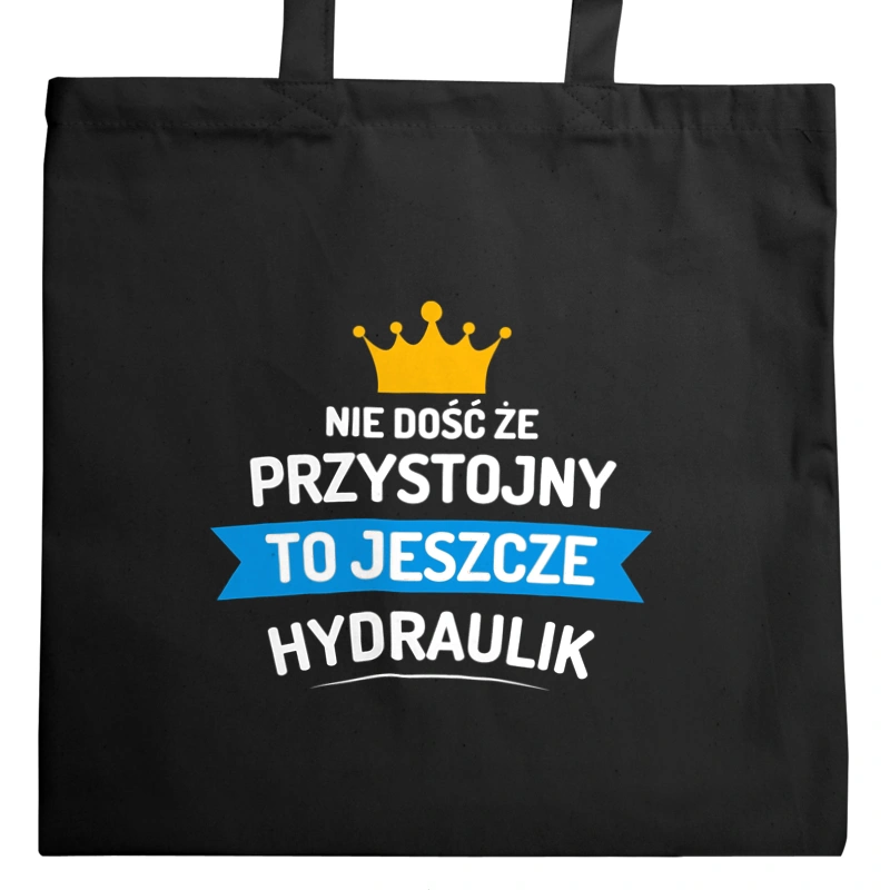 Przystojny Hydraulik - Torba Na Zakupy Czarna