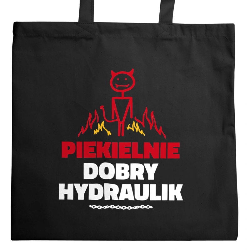 Piekielnie Dobry Hydraulik - Torba Na Zakupy Czarna