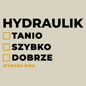 Szybko Tanio Dobrze Hydraulik - Torba Na Zakupy Natural