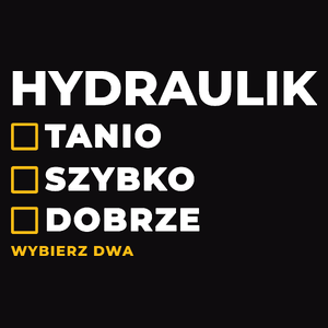 Szybko Tanio Dobrze Hydraulik - Męska Bluza Czarna