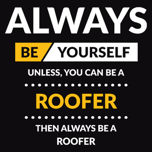 Always Be Roofer - Męska Bluza Czarna