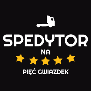 Spedytor Na 5 Gwiazdek - Męska Bluza z kapturem Czarna