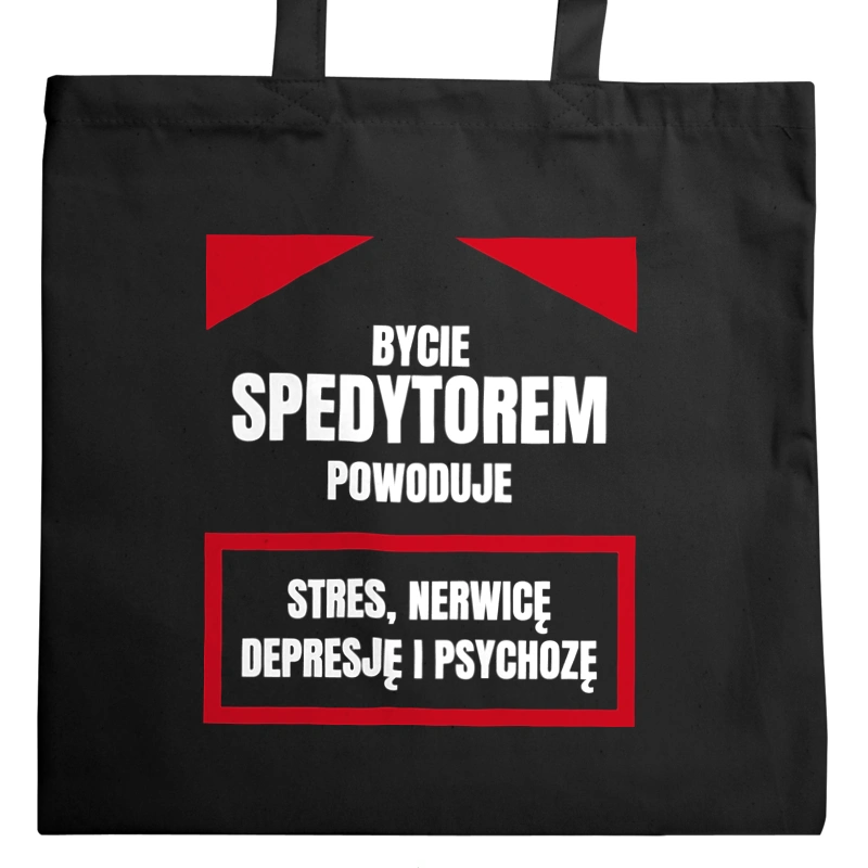 Bycie Spedytorem - Torba Na Zakupy Czarna