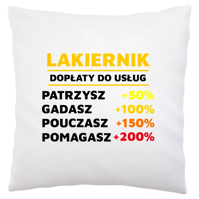 Dopłaty Do Usług Lakiernik - Poduszka Biała