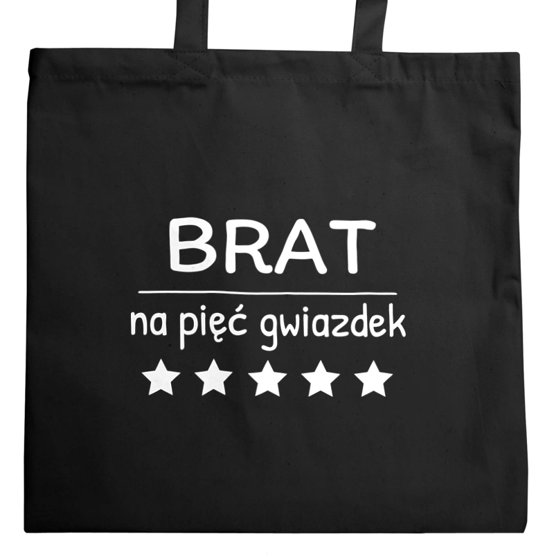 Brat Na 5 Gwiazdek - Torba Na Zakupy Czarna