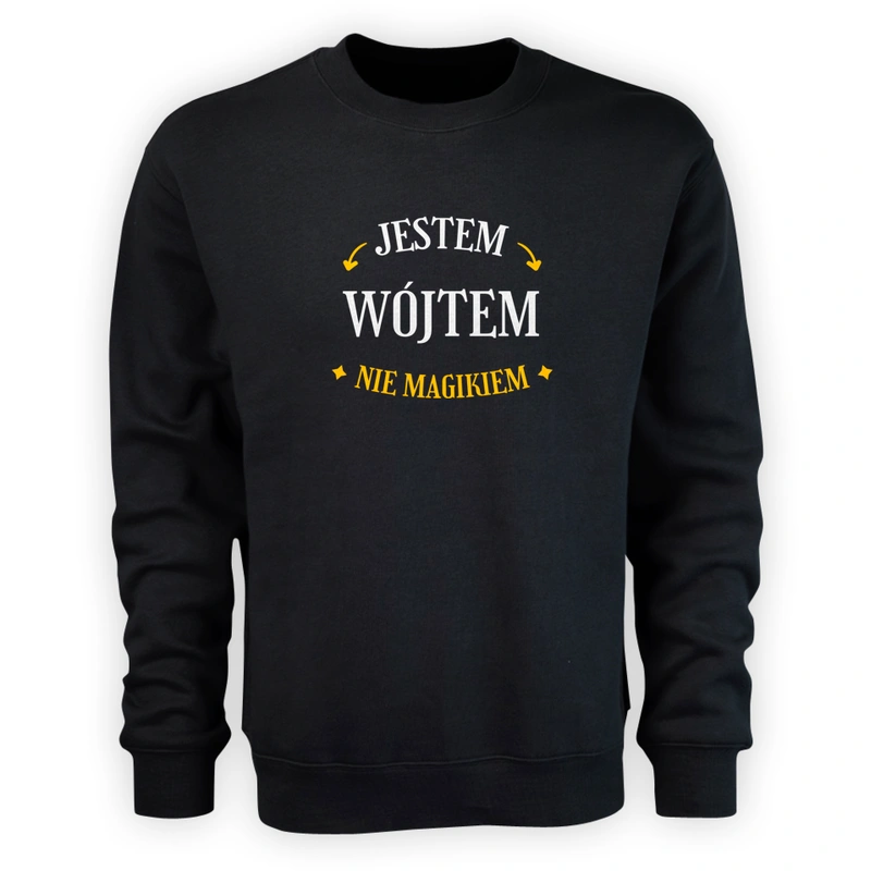 Jestem Wójtem Nie Magikiem - Męska Bluza Czarna