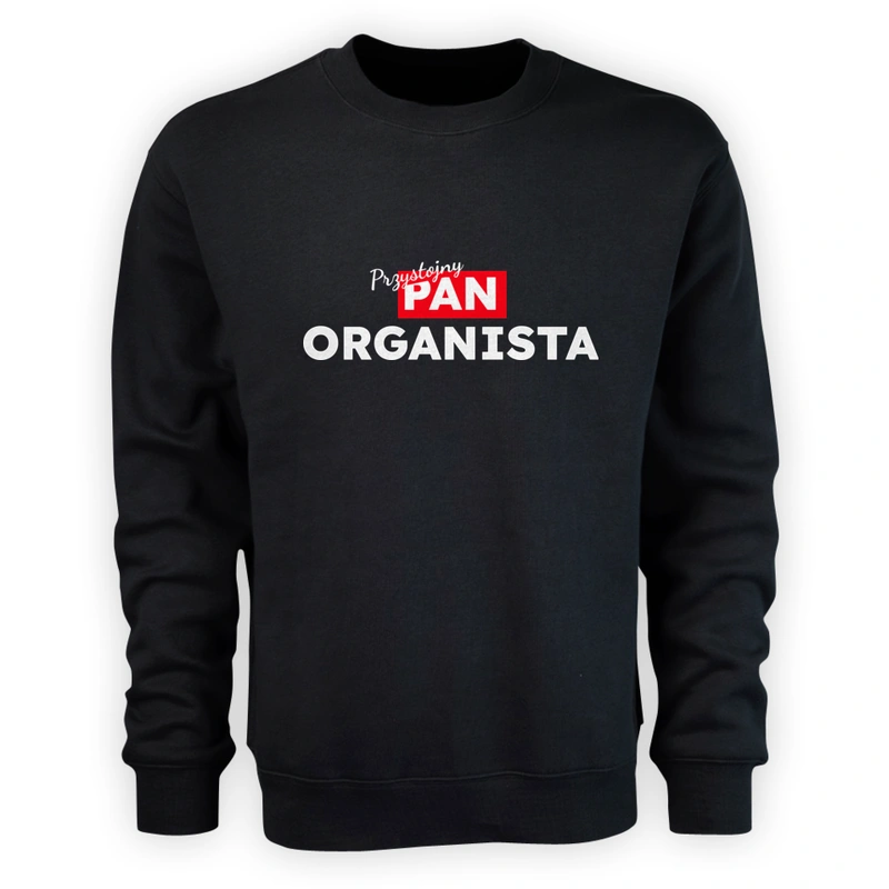 Przystojny Pan Organista - Męska Bluza Czarna