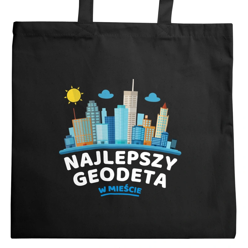 Najlepszy Geodeta W Mieście - Torba Na Zakupy Czarna