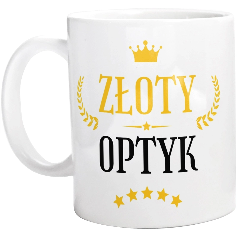 Złoty Optyk - Kubek Biały