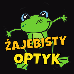 Żajebisty Optyk - Męska Koszulka Czarna