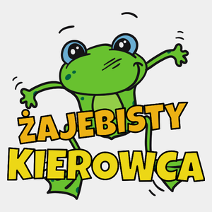 Żajebisty Kierowca - Męska Koszulka Biała