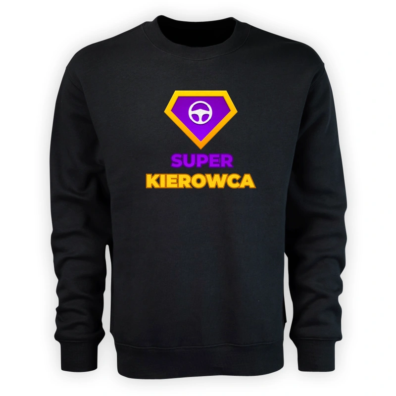 Super Kierowca - Męska Bluza Czarna