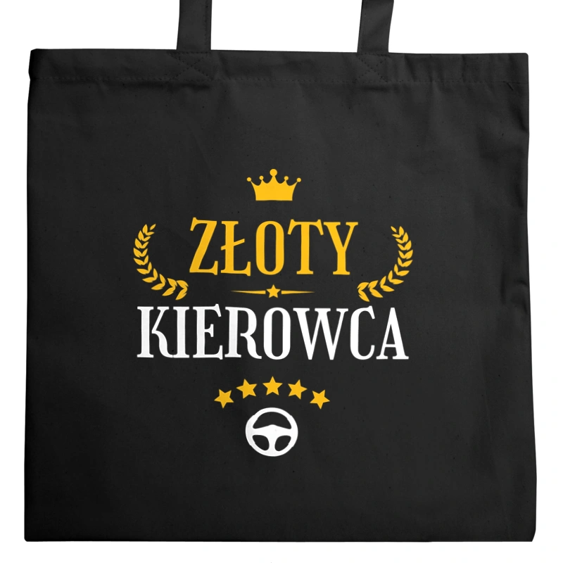 Złoty Kierowca - Torba Na Zakupy Czarna