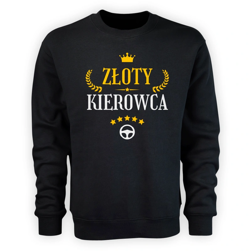 Złoty Kierowca - Męska Bluza Czarna