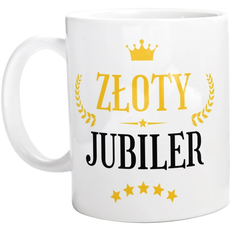 Złoty Jubiler - Kubek Biały