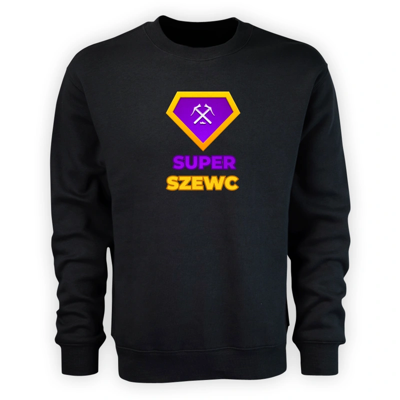 Super Szewc - Męska Bluza Czarna