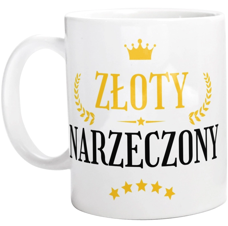 Złoty Narzeczony - Kubek Biały