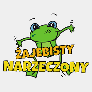 Żajebisty Narzeczony - Męska Koszulka Biała