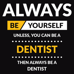 Always Be Dentist - Męska Bluza z kapturem Czarna