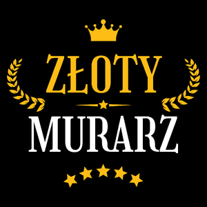 Złoty Murarz - Torba Na Zakupy Czarna