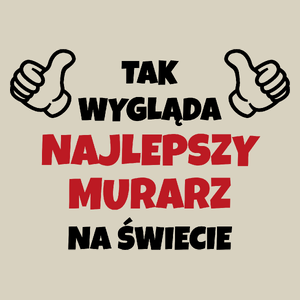 Tak Wygląda Najlepszy Murarz Na Świecie - Torba Na Zakupy Natural