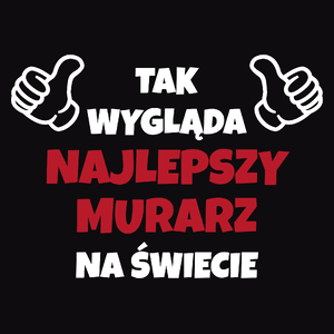 Tak Wygląda Najlepszy Murarz Na Świecie - Męska Bluza z kapturem Czarna