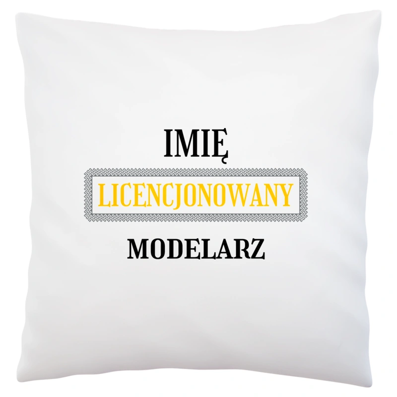 Licencjonowany Modelarz Licencja - Poduszka Biała