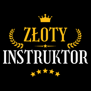 Złoty Instruktor - Torba Na Zakupy Czarna