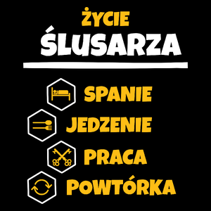 Ślusarz - Spanie Jedzenie - Torba Na Zakupy Czarna