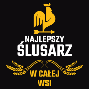 Najlepszy ślusarz w całej wsi - Męska Bluza z kapturem Czarna