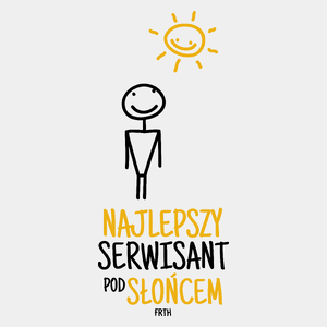 Najlepszy Serwisant Pod Słońcem - Męska Koszulka Biała