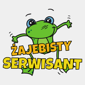 Żajebisty Serwisant - Męska Koszulka Biała