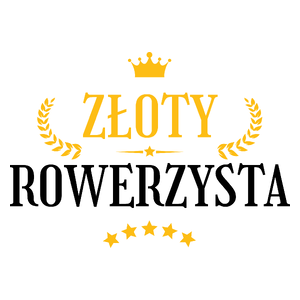 Złoty Rowerzysta - Kubek Biały