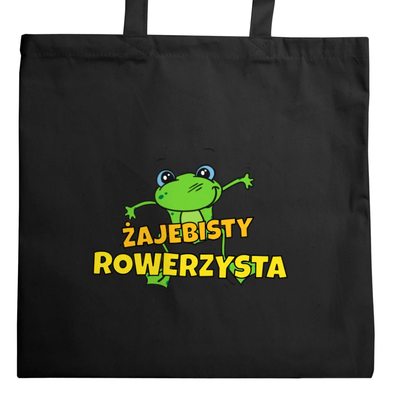 Żajebisty Rowerzysta - Torba Na Zakupy Czarna