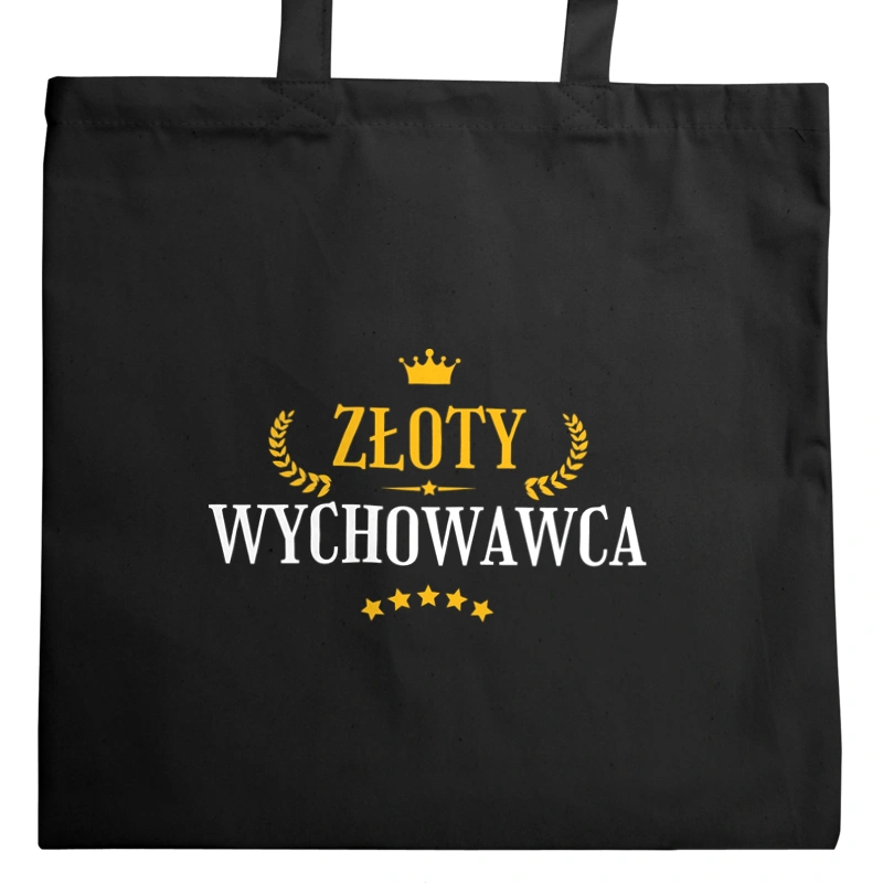 Złoty Wychowawca - Torba Na Zakupy Czarna