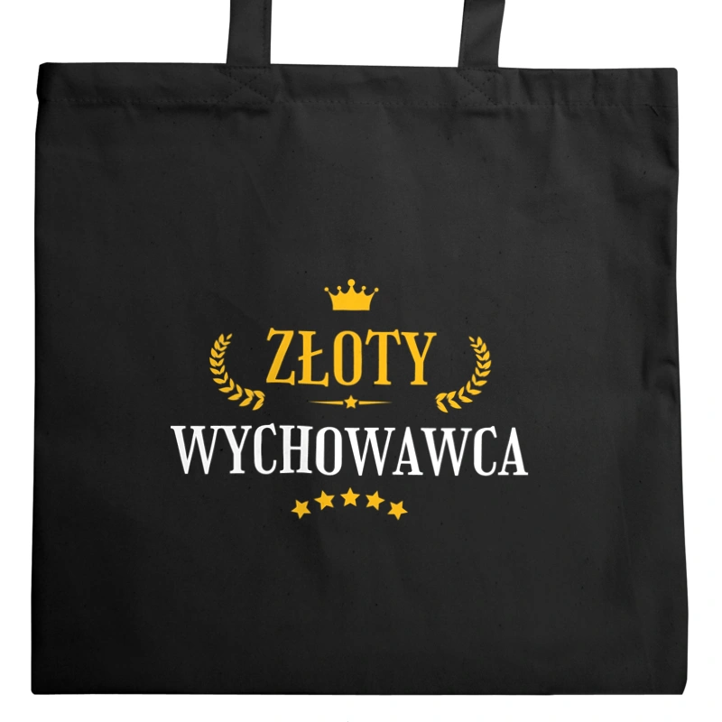 Złoty Wychowawca - Torba Na Zakupy Czarna