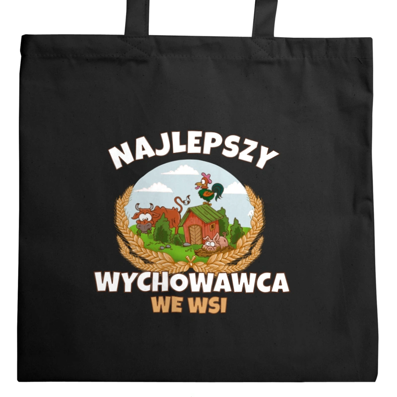 Najlepszy Wychowawca We Wsi - Torba Na Zakupy Czarna