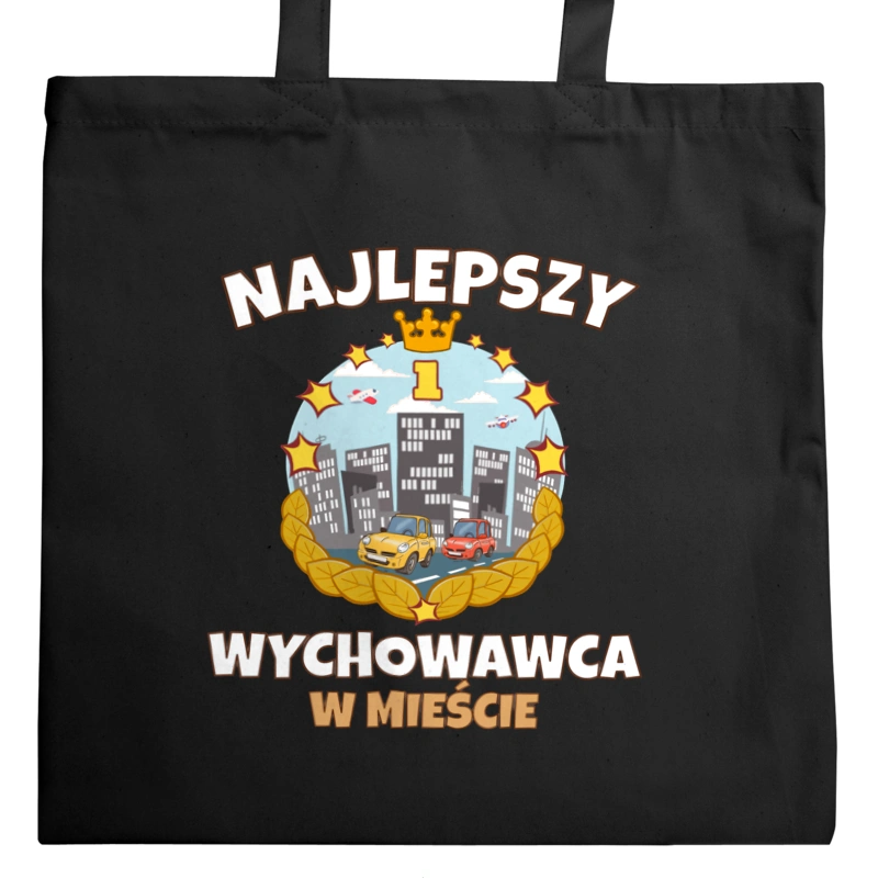 Najlepszy Wychowawca W Mieście - Torba Na Zakupy Czarna