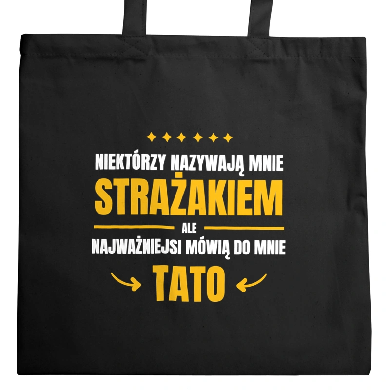 Tata Strażak - Torba Na Zakupy Czarna