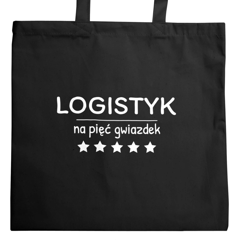 Logistyk Na 5 Gwiazdek - Torba Na Zakupy Czarna