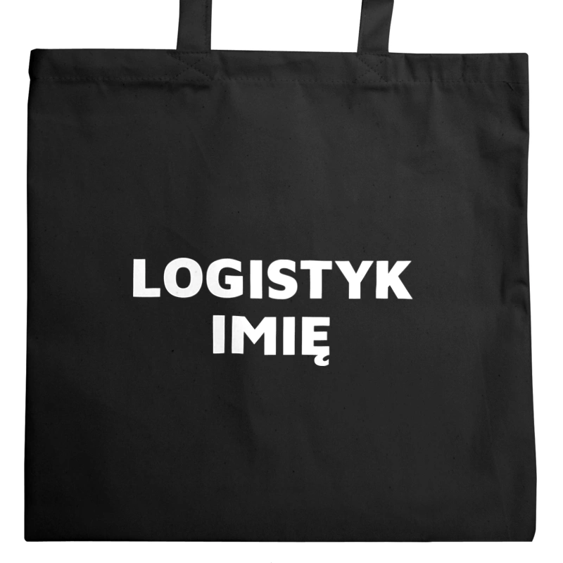 Napis Logistyk - Torba Na Zakupy Czarna