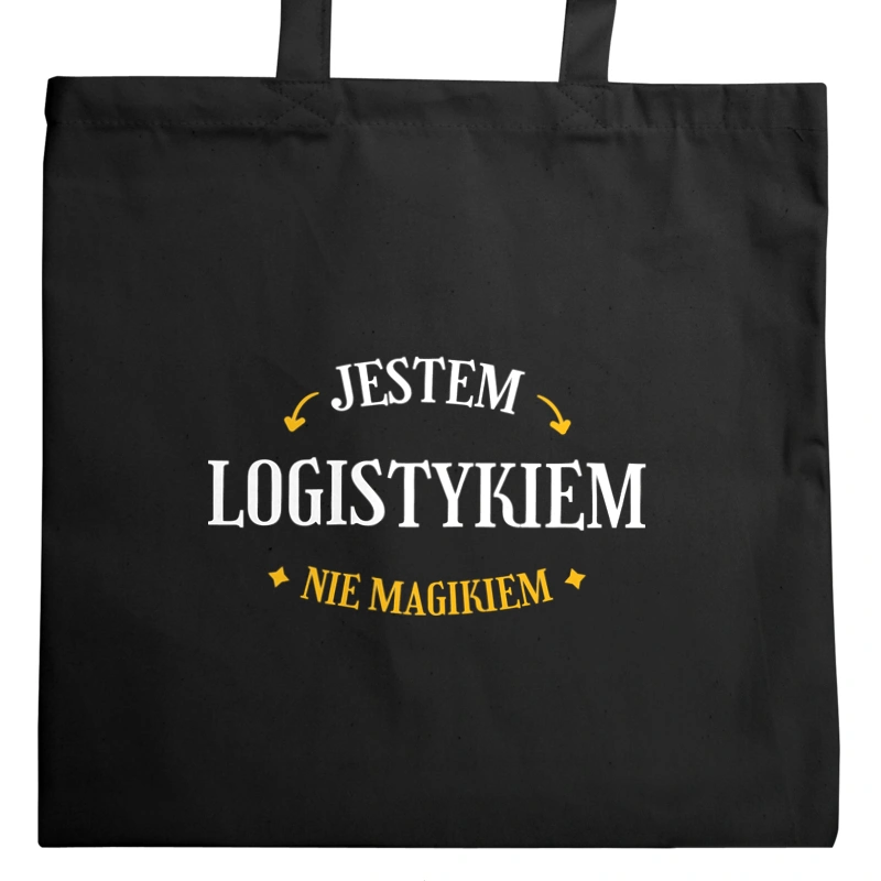 Jestem Logistykiem Nie Magikiem - Torba Na Zakupy Czarna