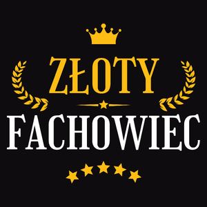 Złoty Fachowiec - Męska Koszulka Czarna