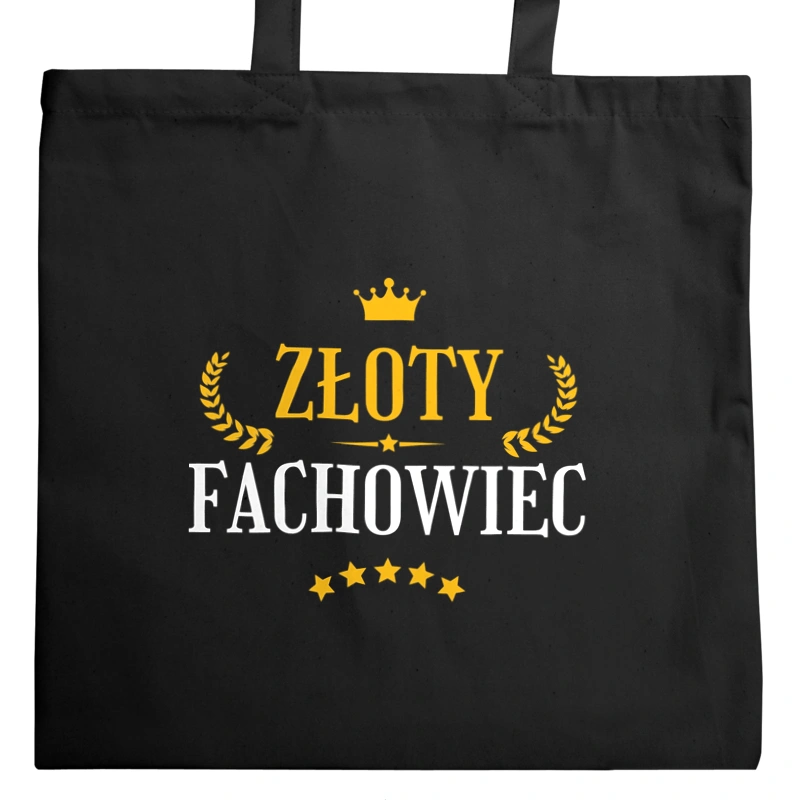 Złoty Fachowiec - Torba Na Zakupy Czarna