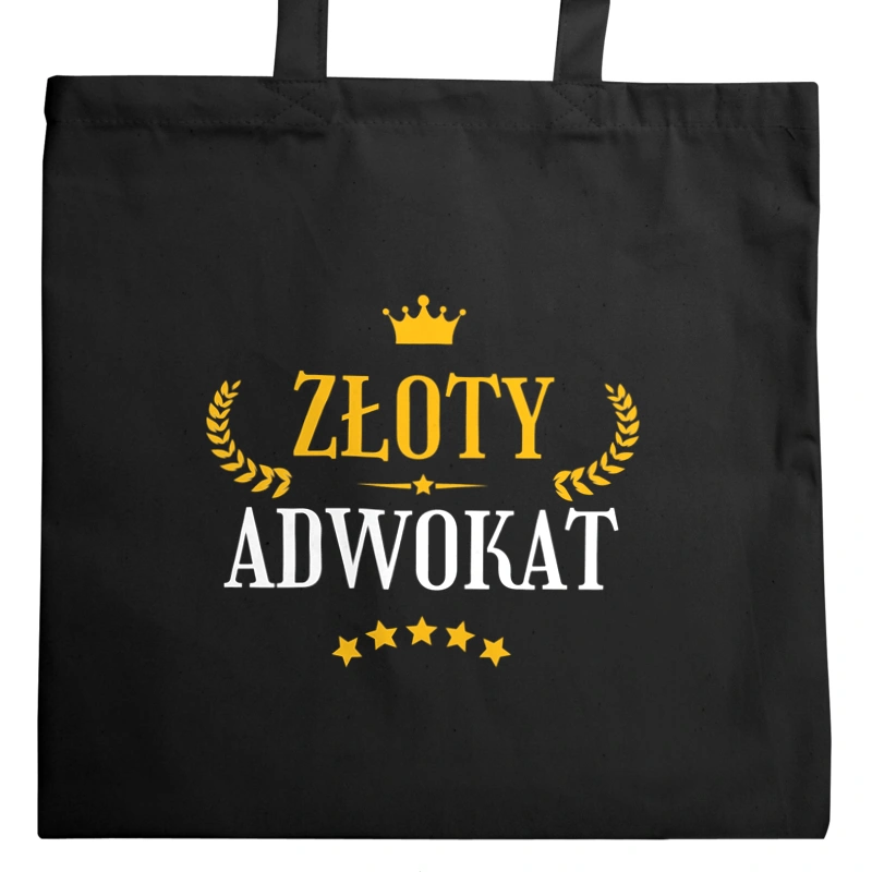 Złoty adwokat - Torba Na Zakupy Czarna