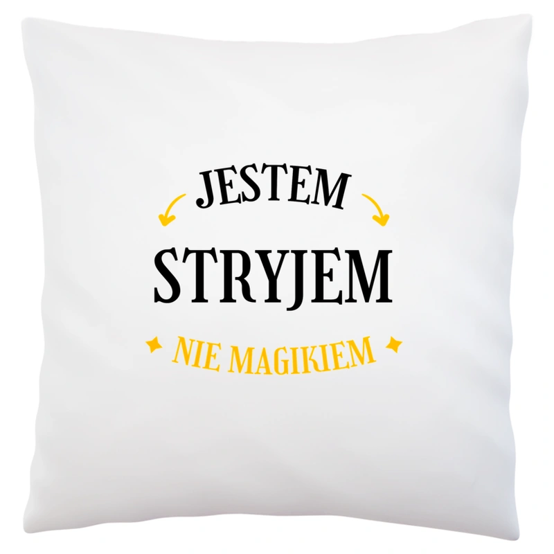 Jestem Stryjem Nie Magikiem - Poduszka Biała